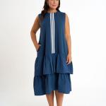 Robe fashion pour femme de couleur bleue - haut de gamme